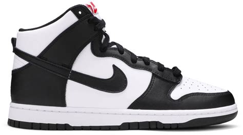 nike high dunk zwart wit